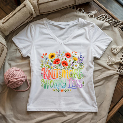 Knit More & More Lady V-neck