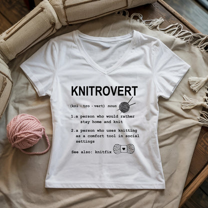 Knitrovert Lady V-neck