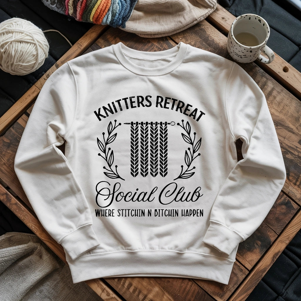 Knitters Retreat Social Club Sweatshirt