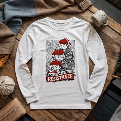 Knitting Is The Resistance Long Sleeve T-shirt
