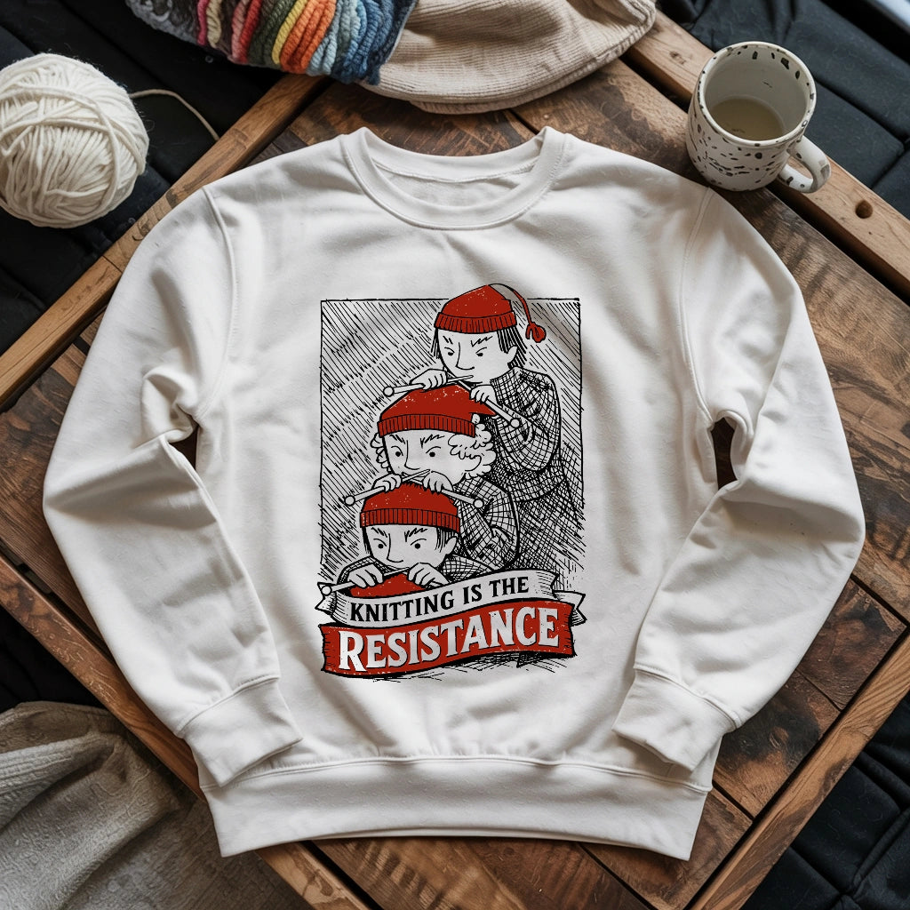 Knitting Is The Resistance Sweatshirt