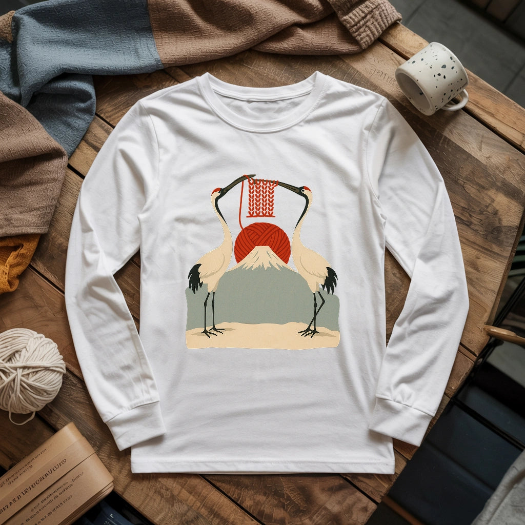 Knitting Sun Long Sleeve T-shirt