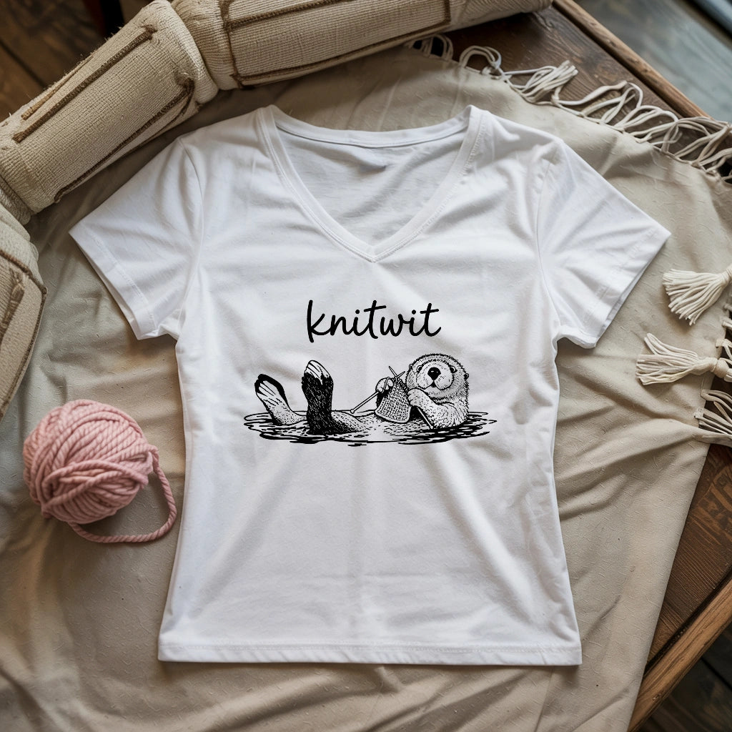 Knitwit Lady V-neck