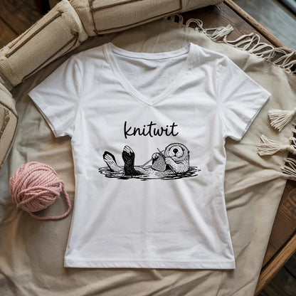 Knitwit Lady V-neck
