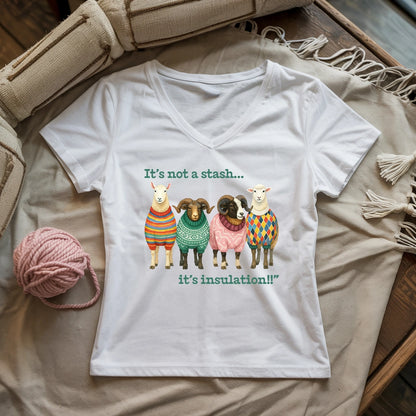 Wooly Excuse Lady V-neck