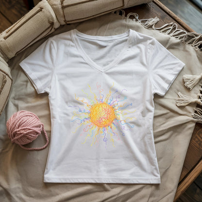 Tangled Sun Lady V-neck