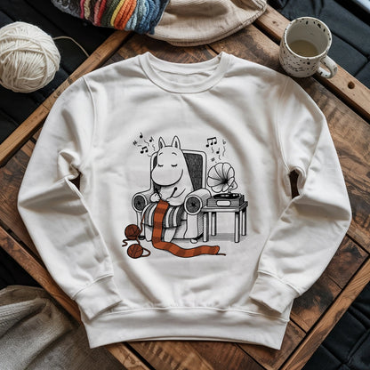 The Gentle Hippo Knitter Sweatshirt