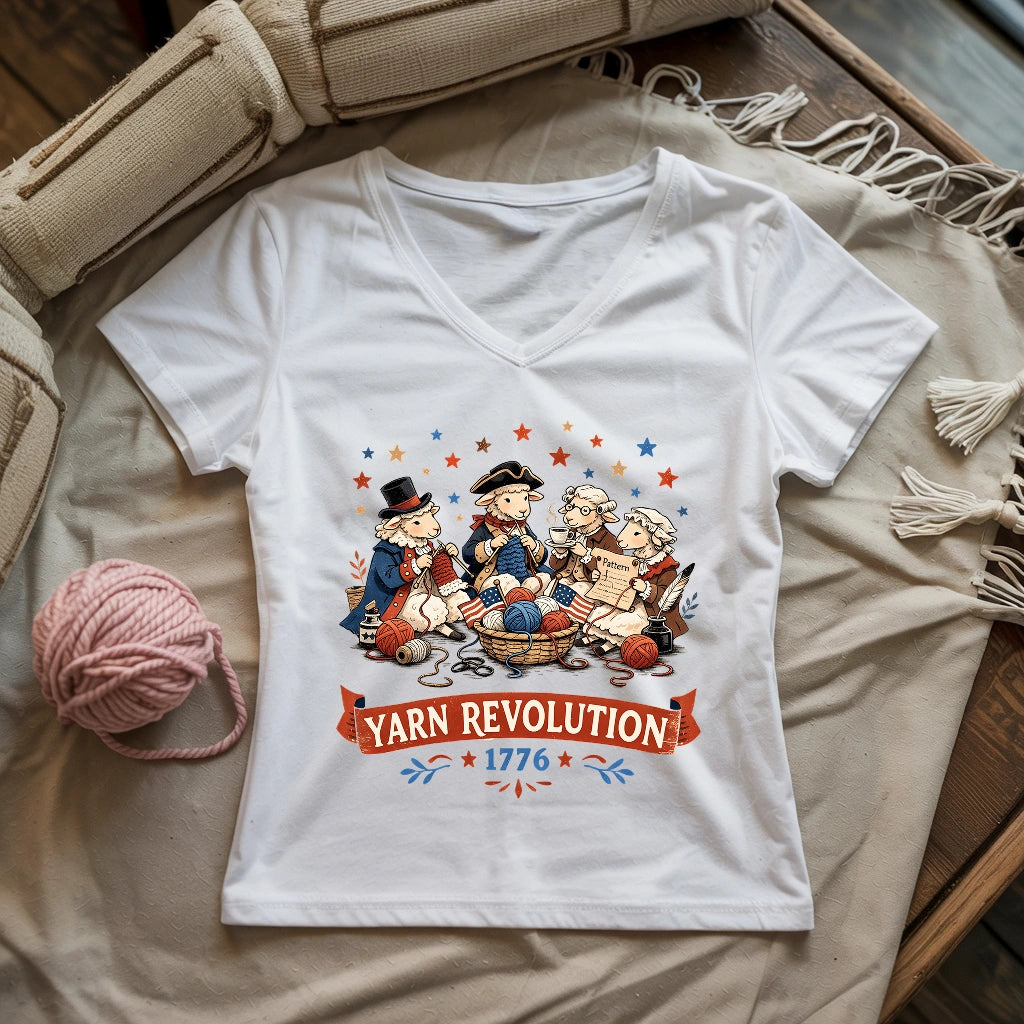 Yarn Revolution 1776 Lady V-neck